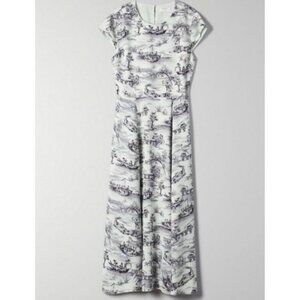 Babaton Hampton Dress Aqua Essence Black Size 8 Aritzia